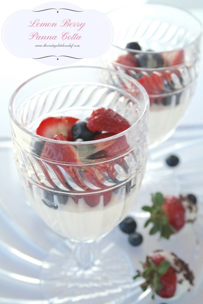 Lemon Berry Panna Cotta is an elegant dessert that is so simple to make. It's rich, smooth and creamy and will certainly be a crowd pleaser.