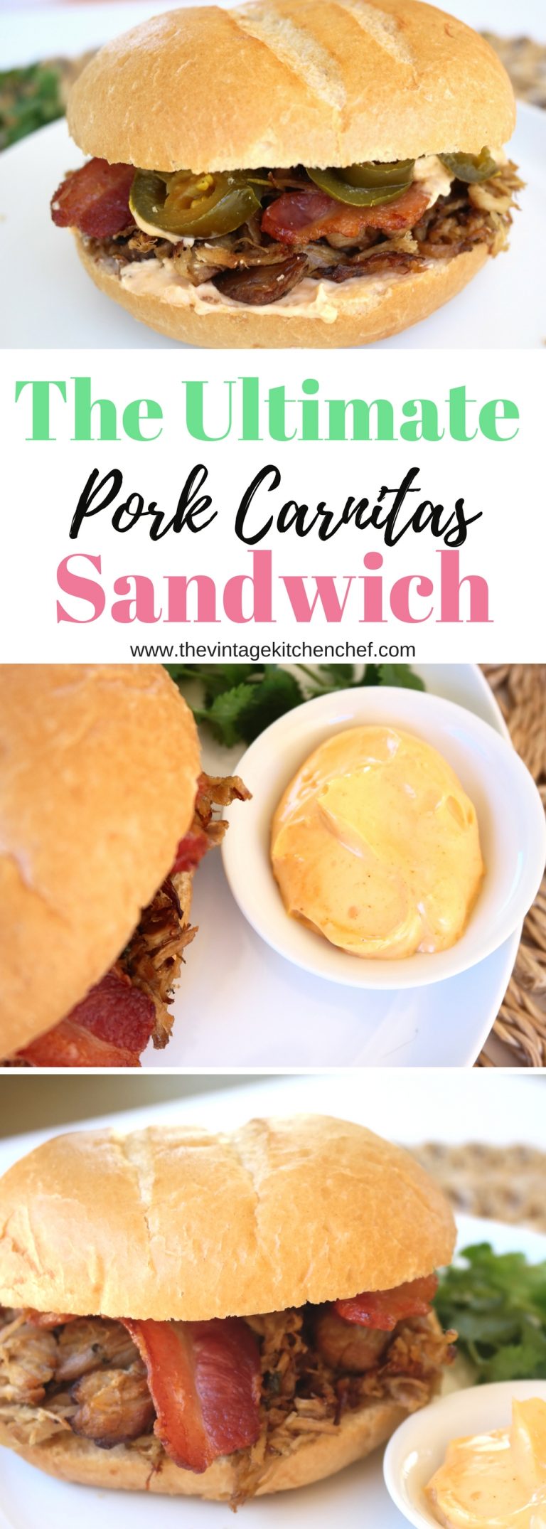 The Ultimate Pork Carnitas Sandwich is bursting with flavor and yummy ...