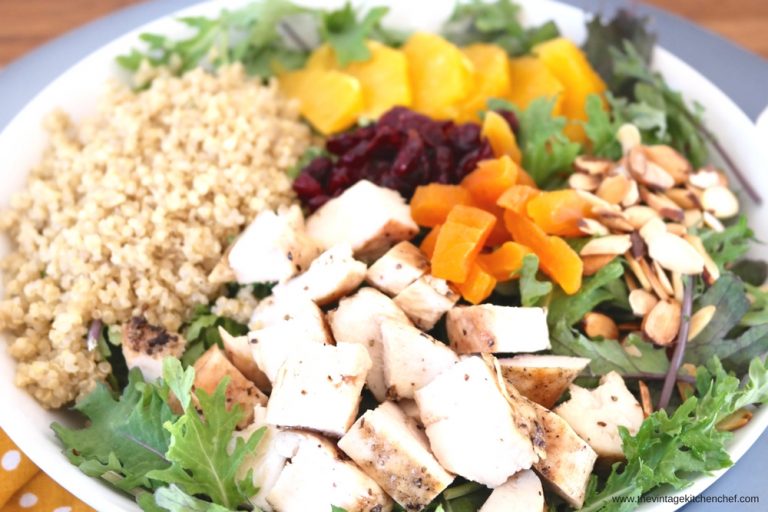 Margarita Chicken Salad is fresh and a bit fiery! Chicken breast