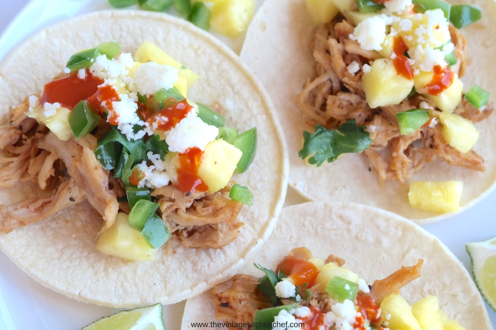 Fiery Pulled Chicken Tacos are full of heat and flavor! They're easy ...