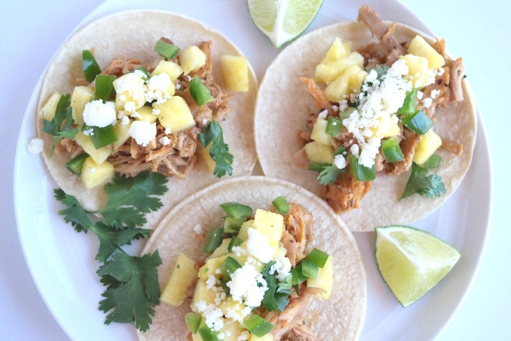 Fiery Pulled Chicken Tacos are full of heat and flavor! They're easy ...