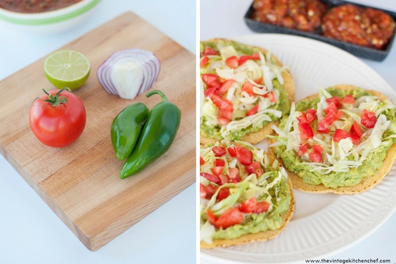 Yummy Guacamole Tostadas are not only healthy, fresh and delicious but