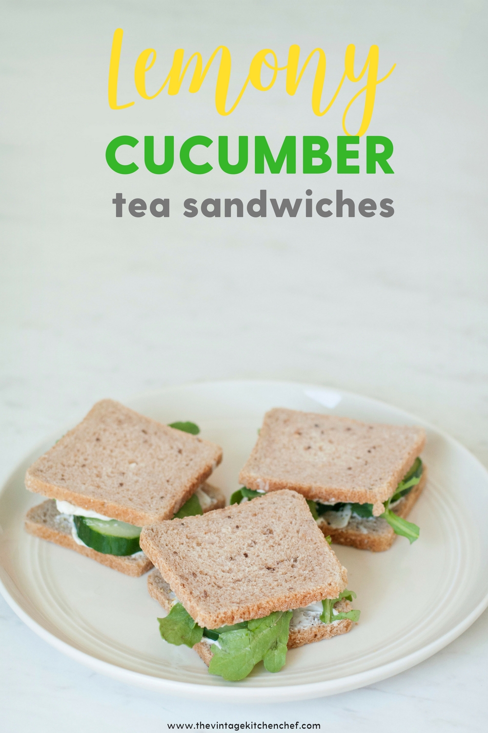 Lemony Cucumber Tea Sandwiches are delightful and incredibly easy. They are the perfect addition for tea time or anytime!