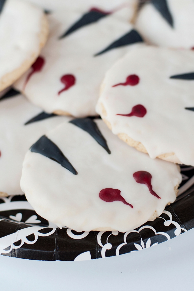 Vampire Bite Cookies are a great Halloween treat for little vampires (and big ones, too!) They are incredibly easy and fun to make.