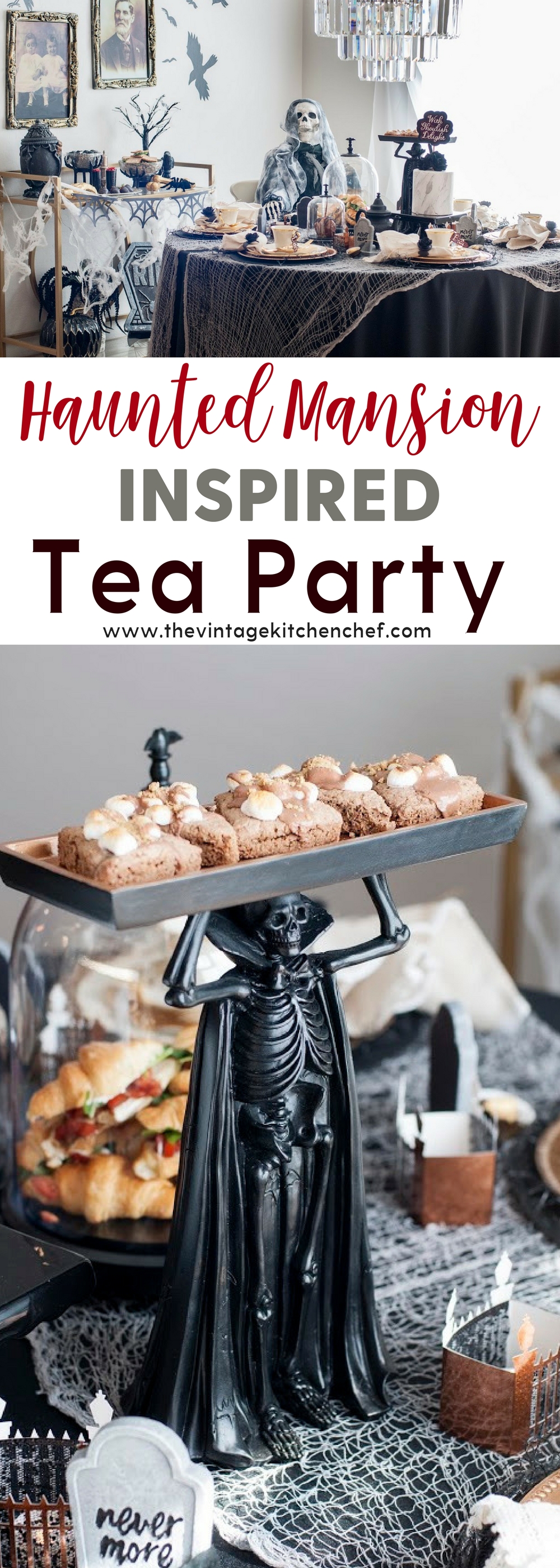 What's more fun than a Halloween tea party? A Haunted Mansion Inspired Tea Party, of course, complete with ghosts, ghouls, and delicious treats!